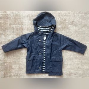 Baby Gap Navy Waterproof Rain Coat size 2